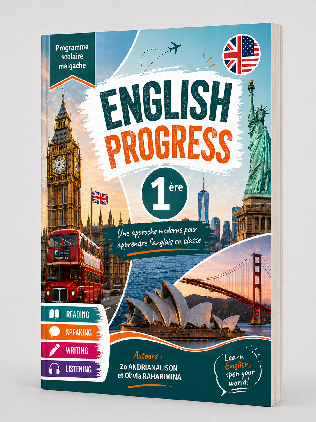 Mock-up du manuel English Progress 1ère