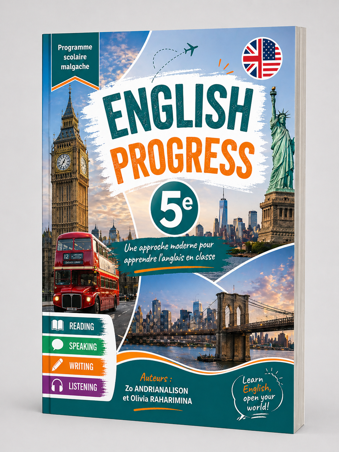 Mock-up du manuel English Progress 5e